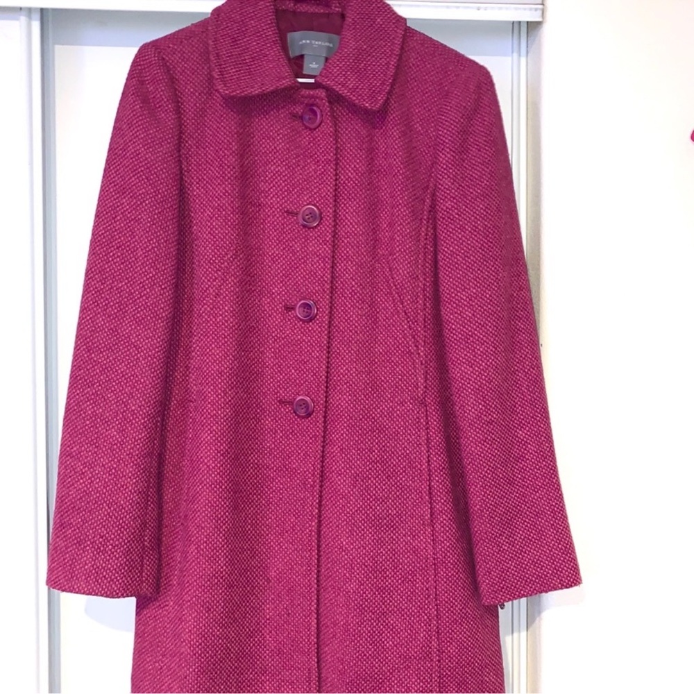 Vibrant pink long coat